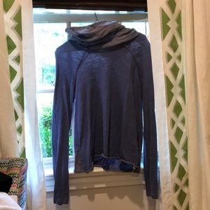 Free people purple cocoon cool neck pullover!